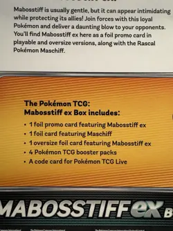Pokemon TCG Mabosstiff ex Box- English Sealed/New - Image 3