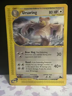 Ursaring Skyridge E READER 110/144 Regular NM Pokemon TCG 2003 Vintage - Image 1