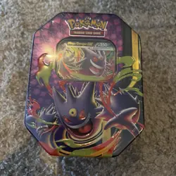 Pokemon Mega Evolution EX Mega Moonlit Tin - Mega Gengar Sealed - 4 Booster Pack - Image 1