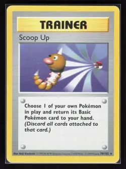 Scoop Up Unlimited Rare Pokemon Base Set (Shadowless) 078/102 MP - Image 1