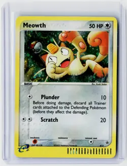 Meowth #013 Black Star Promo 2003 Vintage Pokemon Holo 💫 LP+ / NM 💫 - Image 1