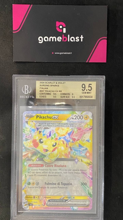 Pokemon TCG | Pikachu ex (SSP 057) | Surging Sparks | BGS 9.5 - Image 1