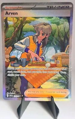 Pokemon TCG Arven 249/198 SV01 Scarlet & Violet SIR Full Art Holo Trainer - Image 1