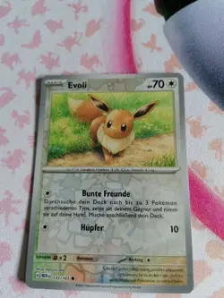 Pokemon Evoli 133/165 Reverse Holo Deutsch 151 Mew - Image 1