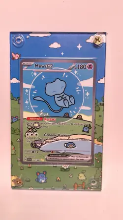 Bubble Mew Mew ex Extended Art Acrylic Display Case Custom Pokemon Card Frame - Image 2