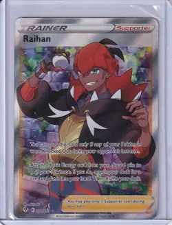 Raihan 202/203 Pokemon Card Full Art Trainer Evolving Skies NM - Image 1