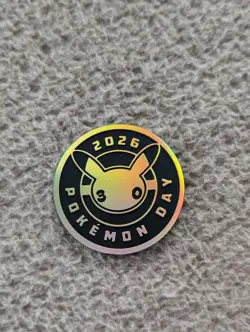 2026 POKEMON DAY 30TH ANNIVERSARY PIKACHU COIN NEW UNUSED NM+ - Image 1