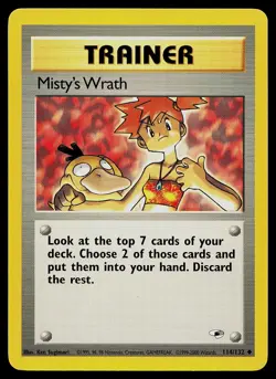 Pokemon Card - Misty's Wrath Gym Heroes 114/132 Uncommon - Image 1