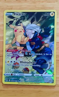 Pokemon TCG - Pikachu TG05/TG30 Illustration Art Rare - SWSH Lost Origin - Image 1