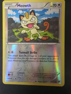 Pokemon TCG - Meowth 74/124 - Reverse Holo - Fates Collide Vlp - Image 1