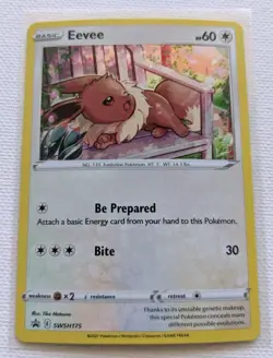 Eevee SWSH175 Pokemon Sword & Shield Promo Holo Near Mint - Image 1