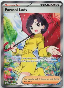 Parasol Lady 238/182 Ultra Rare Paradox Rift Holo Near Mint - Image 1