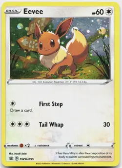 Eevee SWSH095 Holo Promo Sword & Shield Promo Pokemon Near Mint - Image 1