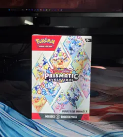 Pokemon TCG Scarlet & Violet Prismatic Evolutions Booster Bundle 6 Packs - Image 1