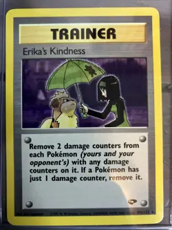 Pokemon TCG Erika's Kindness Trainer Non Holo Rare 103/132 Gym Challenge NM - Image 1
