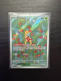 Pokemon TCG Shuckle Holo Mega Evolution Illustration Card 136/132 NM - Image 1