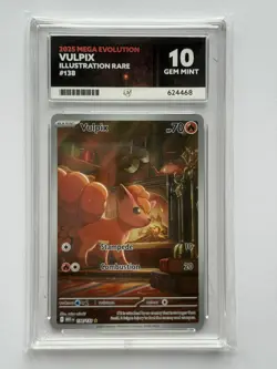 Pokemon TCG Vulpix 138/132 Mega Evolution Ir Ace 10 - Image 1