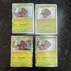 Pokemon TCG Destined Rivals Crustle X 4 Playset 012/182 - Image 1