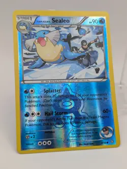 Pokemon Team Aqua's Sealeo 4/34 XY Double Crisis Reverse Holo LP ENGLISH - Image 2