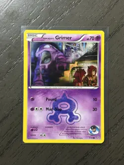 Pokemon TCG Team Aqua's Grimer 7/34 Double Crisis Common Non Holo - Image 1