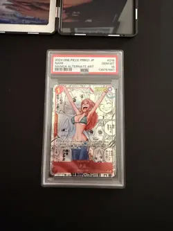 Nami Manga Rare Japanese PRB OP01-016 PSA 10 Gem Mint One Piece TCG - Image 1