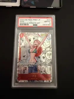 Nami Manga Rare Japanese PRB OP01-016 PSA 10 Gem Mint One Piece TCG - Image 4