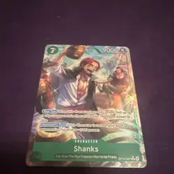 Bandai Shanks OP14-027 SR Alt Art Holo Eng Character 9000 Power Cost 7 - Image 1