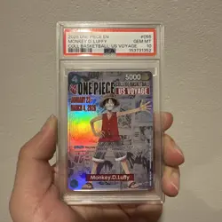 2026 ONE PIECE COLLEGE BASKETBALL: US VOYAGE PROMOS #055 MONKEY D. LUFFY PSA 10 - Image 5