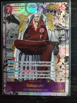 One Piece CCG TCG Sakazuki Manga Rare Op16-065 Alternate Art English SLIGHT DMG - Image 1