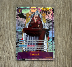 One Piece TCG OP16-065 SR Sakazuki Manga The Time Of Battle OP16 - English NM/M - Image 1
