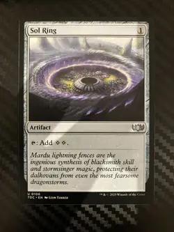 Sol Ring - Tarkir: Dragonstorm Commander Decks - Magic the Gathering MtG NMLP - Image 1