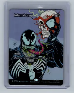 Magic the Gathering - Infernal Grasp (Borderless) - (MAR) (FOIL) #18 - Image 1