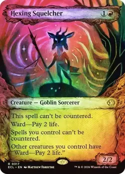 MTG FOIL 317 HEXING SQUELCHER Showcase Lorwyn Eclipsed Pack Fresh - Image 1