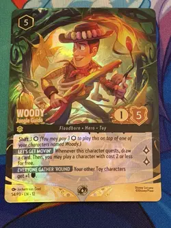 Disney Lorcana – Woody, Jungle Guide (54/P3 EN-12) – Set Championship Top 8 Foil - Image 1