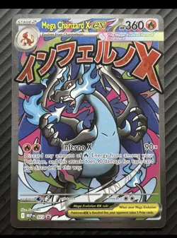 Mega Charizard X EX MEP 023 UPC Promo Full Art Card Pokemon TCG - Image 1