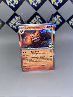 N's Darmanitan SVP 181 Journey Together Prerelease Stamped Pokemon Promo Card - Image 1