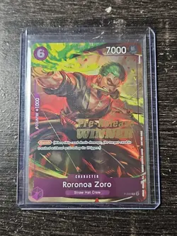 Roronoa Zoro (OP-06 Pre-Release Tournament) [Winner] P-045 One Piece... - Image 1