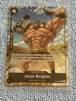 Jesus Burgess (Alternate Art) Foil R Premium Booster The Best Vol. 2 OP09-086 NM - Image 1