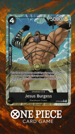 One Piece OP09-086 Jesus Burgess Rare | PRB-02 The Best V.2 | Alternate Art | NM - Image 1