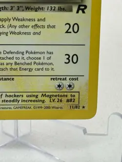Dark Magneton Holo 1st Edition 11/82 Team Rocket English Card - Image 4