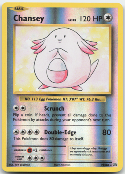 Chansey 70/108 Reverse Holo XY Evolutions Pokemon Card NM - Image 1