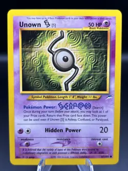 UNOWN S - 2000 Pokemon TCG 87/105 Neo Destiny Nom Holo Common Card - NM - Image 1