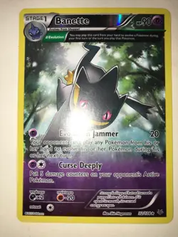 Banette 32/108 2015 XY Roaring Skies Pokemon Card Reverse Holo Full Art LP/NM - Image 1