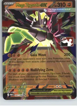 Mega Zygarde ex Prize Pack Series Cards [047/088] Double Rare Holofoil NM Pok... - Image 1