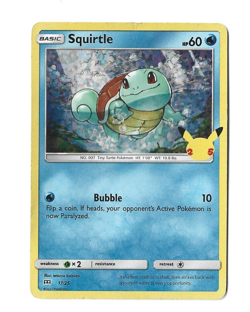 17/25 Squirtle - Pokemon trading card game cards, Mcdonalds 25th anniversary.. - Image 1