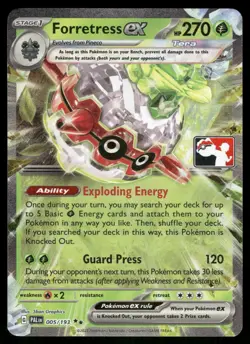 Forretress ex 005/193 Holo Double Rare Prize Pack Series Cards Pokemon Near Mint - Image 1