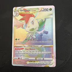 Pokemon TCG Shaymin VSTAR Rainbow Secret Rare Card Brilliant Stars 173/172 - Image 1