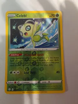 Celebi 003/072 REVERSE Holo Rare Shining Fates Pokemon Card - Image 1