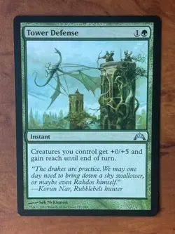 Tower Defense MTG Magic the Gathering Card LP Lightly Played GTC - Image 1