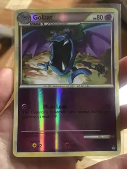 Pokemon 2010 HGSS Unleashed Golbat Reverse Holo Card 30/95 - Unplayed - LP/NM 👽 - Image 1